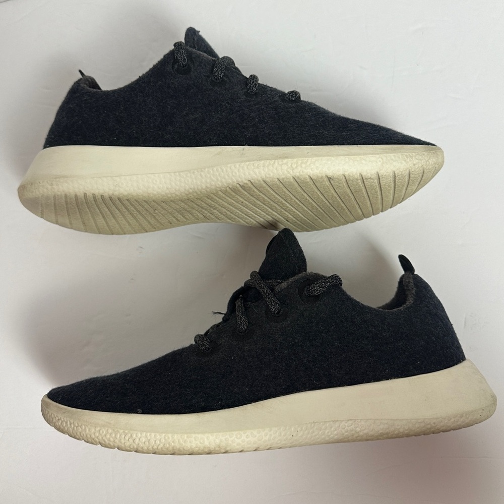 Allbirds Wool Runners 1019 NV1 Womens Black Gray Running Shoes Sneakers Size 7 - Picture 3 of 12
